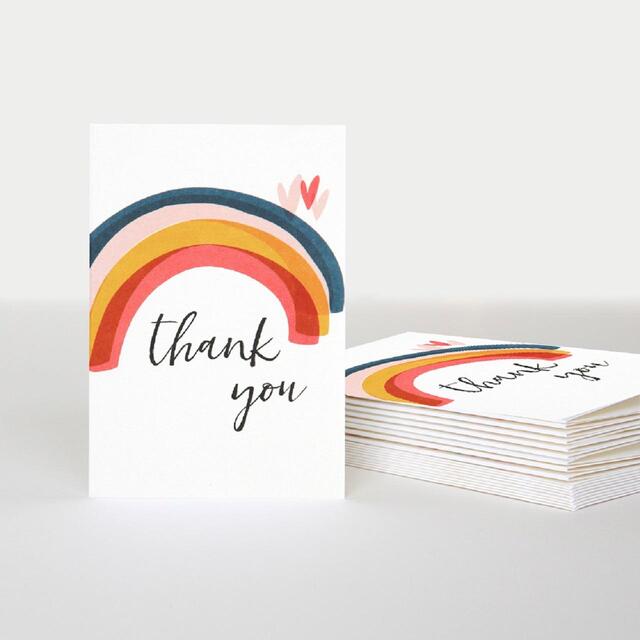 Caroline Gardner Rainbow Thank You Card Pack thumbnail 2