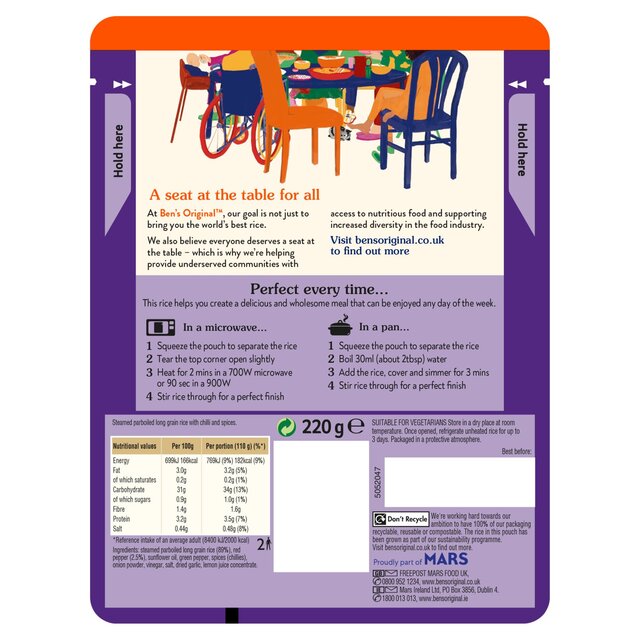 Ben's Original Peri Peri Microwave Rice thumbnail 3