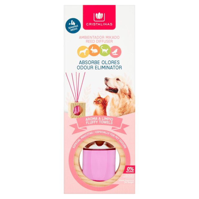 Cristalinas Pet Odour Eliminator Reed Diffuser Fluffy Towels thumbnail 2