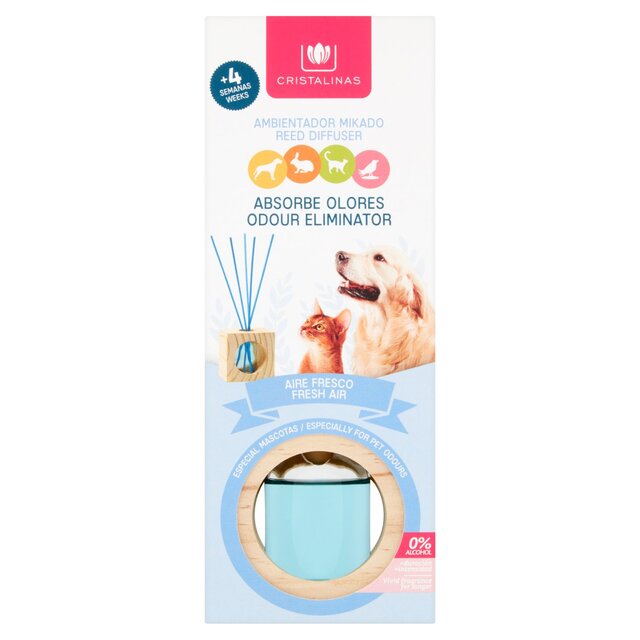 Cristalinas Pet Odour Eliminator Reed Diffuser Fresh Air thumbnail 2