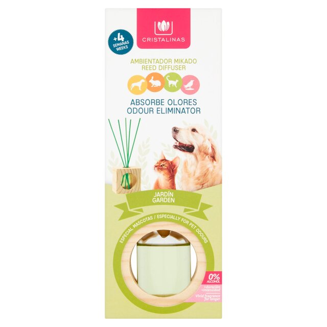 Cristalinas Pet Odour Eliminator Reed Diffuser Garden thumbnail 2