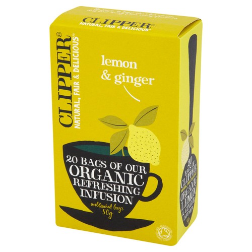Clipper Organic Lemon & Ginger Infusion thumbnail 3