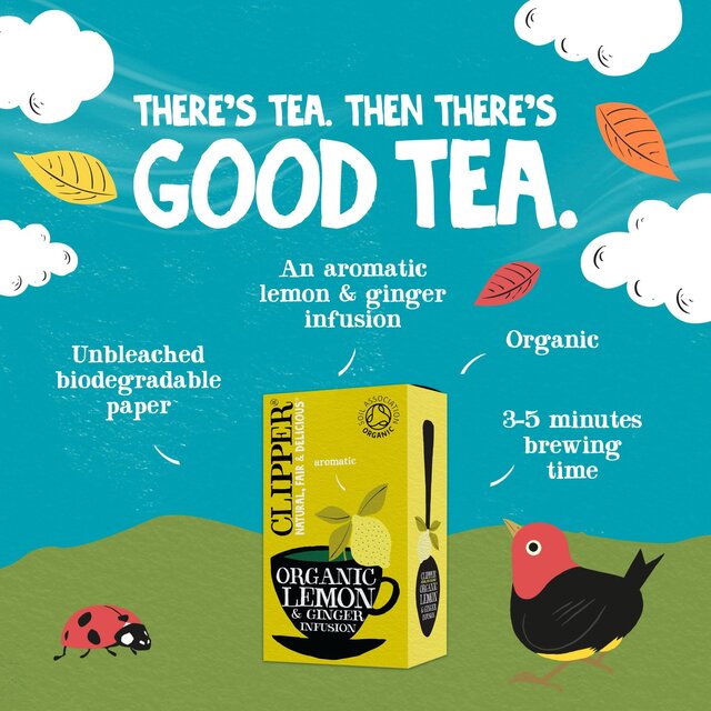 Clipper Organic Lemon & Ginger Infusion thumbnail 10