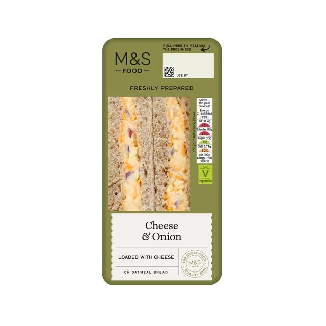 M&S Cheese & Onion Ready Made Sandwich thumbnail 2