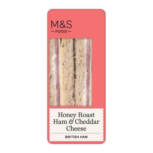 M&S Honey Roast Ham & Cheddar Cheese Ready Made Sandwich