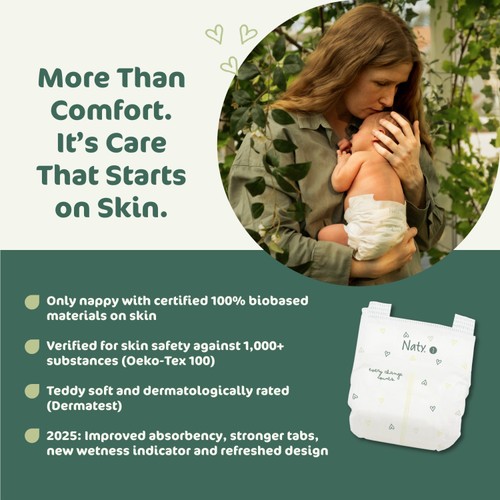 Naty BioEmbrace Nappies Size 1 (2-5kg) thumbnail 4