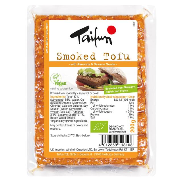 Taifun Organic Smoked Tofu with Almonds & Sesame Seeds