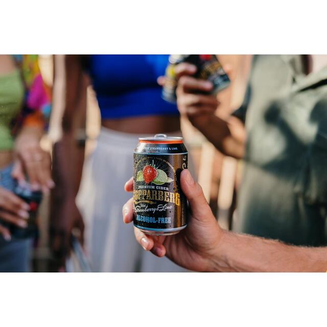 Kopparberg Alcohol Free Strawberry & Lime Cider Cans thumbnail 2