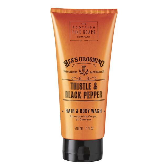 Scottish Fine Soaps Thistle & Black Pepper Hair & Body Wash Tube