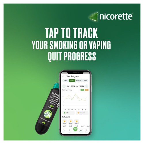 Nicorette Smart Track Single, Duo Pack, 150 Sprays x 2 (Stop Smoking Aid) thumbnail 5