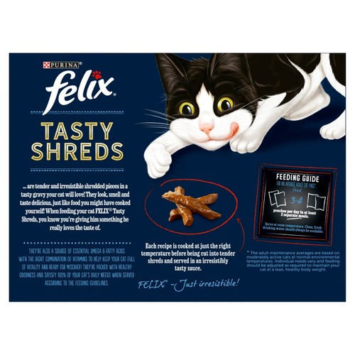Felix Tasty Shreds Farm Selection in Gravy Wet Cat Food thumbnail 5