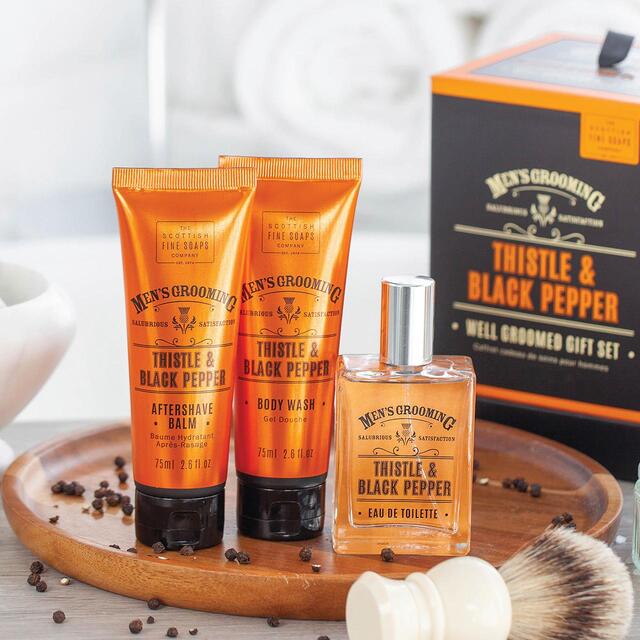 Scottish Fine Soaps Thistle & Black Pepper Well Groomed Gift Set thumbnail 2