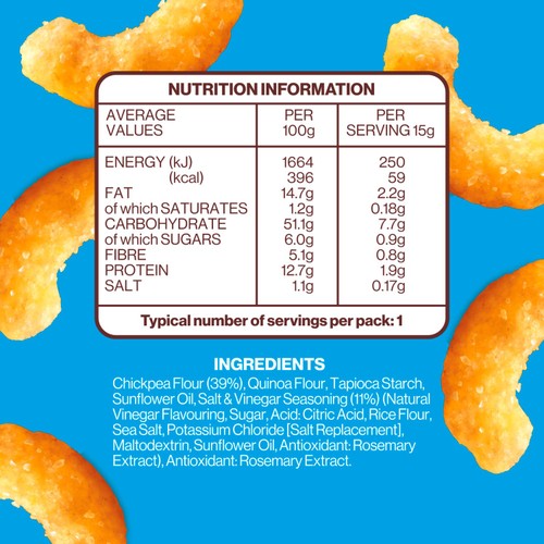Hippeas Chickpea Puffs - Salt & Vinegar Multipack thumbnail 2