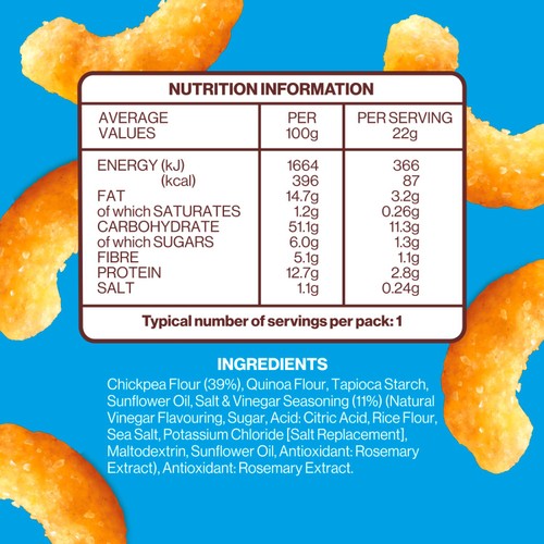 Hippeas Chickpea Puffs - Salt & Vinegar thumbnail 3