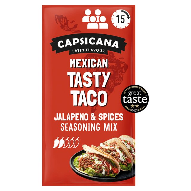 Capsicana Mexican Tasty Taco Seasoning Mix Medium/Mild