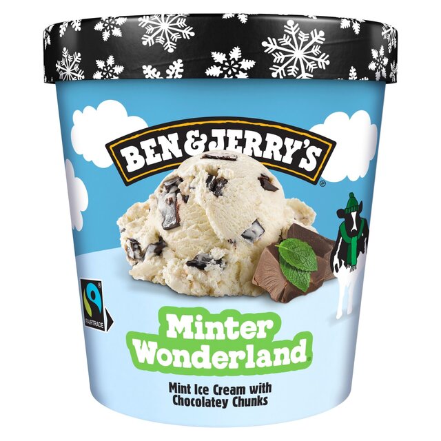 Ben & Jerry's Minter Wonderland Mint Ice Cream Tub