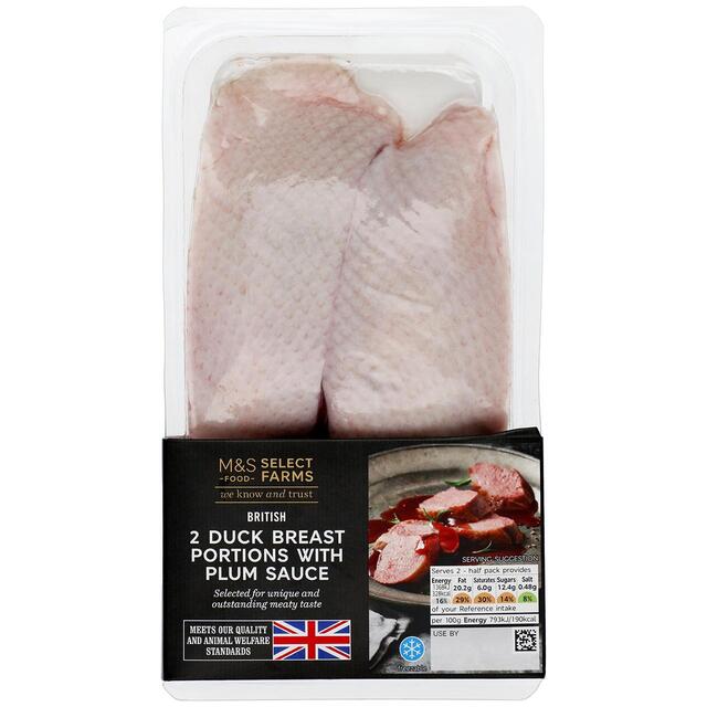 M&S 2 British Duck Breasts with Plum Sauce
