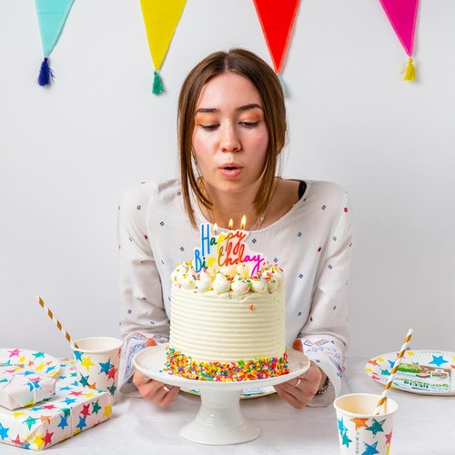Talking Tables Rainbow Happy Birthday Candle thumbnail 3