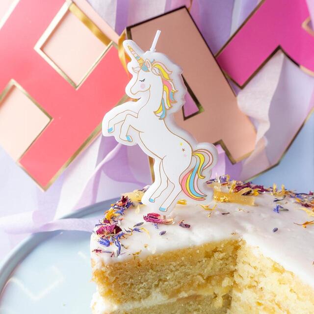 Talking Tables Unicorn Birthday Cake Candle thumbnail 2
