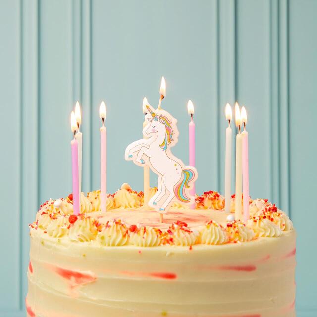Talking Tables Unicorn Birthday Cake Candle thumbnail 3