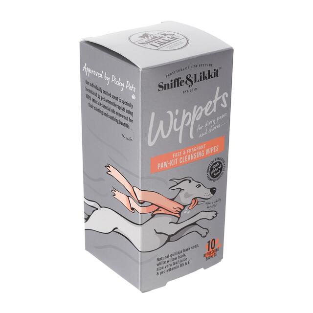 Sniffe & Likkit Wippets Fast & Fragrant Paw-Kit Dog Cleansing Wipes 10pk thumbnail 5