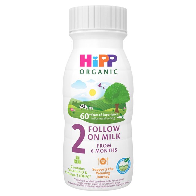 HiPP Organic 2 Follow On Baby Milk Liquid Formula From 6 months