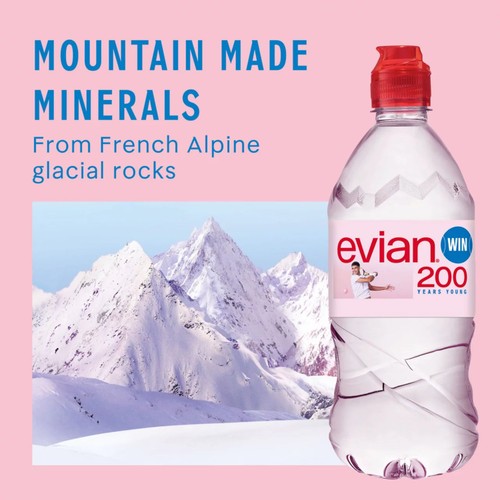 Evian Still Natural Mineral Spring Bottled Water thumbnail 4