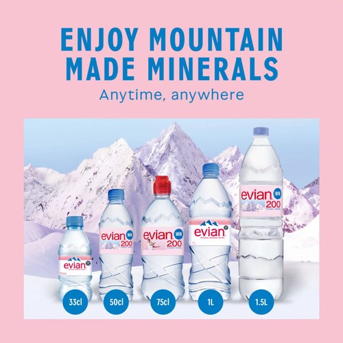 Evian Still Natural Mineral Spring Bottled Water thumbnail 7