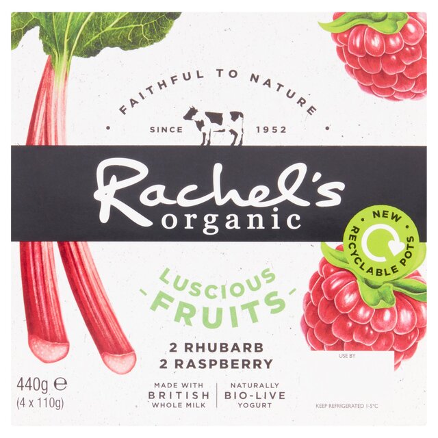 Rachel's Organic Luscious Fruits Rasp/Rhubarb thumbnail 3