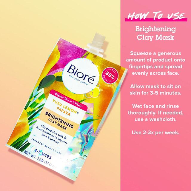 Biore Clear & Bright AHA Brightening Clay Mask thumbnail 3