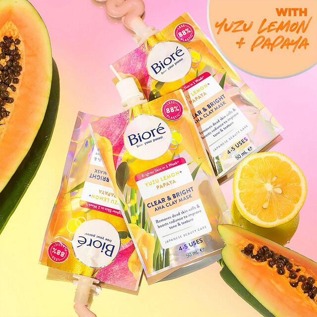 Biore Clear & Bright AHA Brightening Clay Mask thumbnail 4