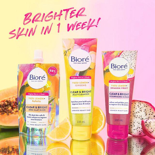 Biore Clear & Bright AHA Brightening Clay Mask thumbnail 5