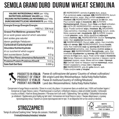 Filotea Strozzapreti Durum Wheat Semolina Pasta thumbnail 2