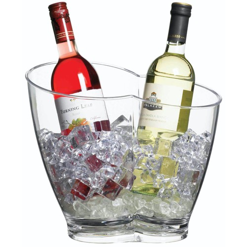 BarCraft Clear Acrylic Double Sided Drinks Pail / Cooler thumbnail 2