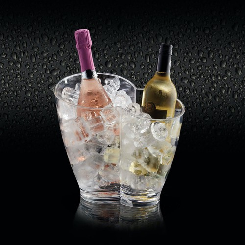 BarCraft Clear Acrylic Double Sided Drinks Pail / Cooler thumbnail 3