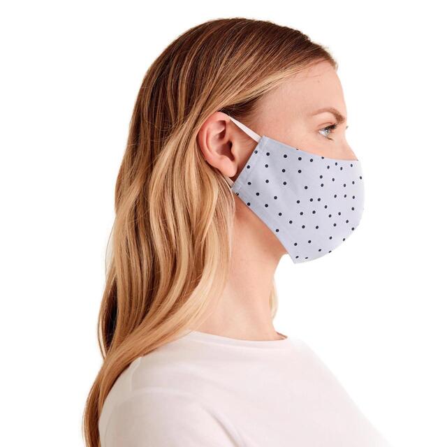 M&S Adult Reusable Covid Face Coverings Flower / Polka Dot thumbnail 2