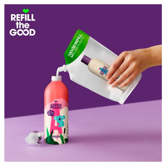 Aussie Miracle Moist Shampoo Refillable Bottle, Moisturising Shampoo thumbnail 5