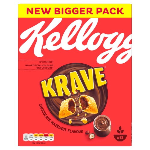 Kellogg's Krave Chocolate Hazelnut Breakfast Cereal thumbnail 3