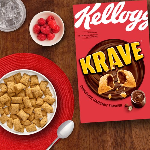 Kellogg's Krave Chocolate Hazelnut Breakfast Cereal thumbnail 4