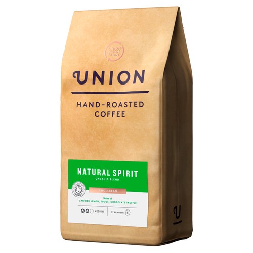 Union Hand-Roasted Coffee Natural Sprit Organic Wholebean thumbnail 2