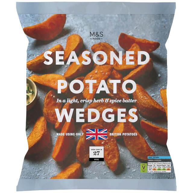 M&S Seasoned Potato Wedges Frozen