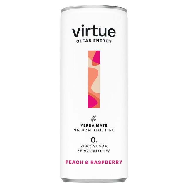 Virtue Yerba Mate Peach & Raspberry Clean Energy