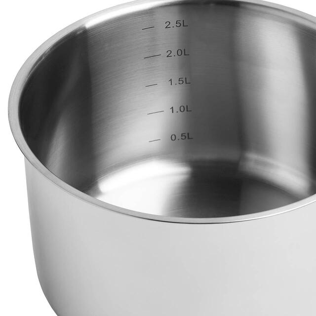 M&S 3 Piece Stainless Steel Pan Set, Silver thumbnail 4