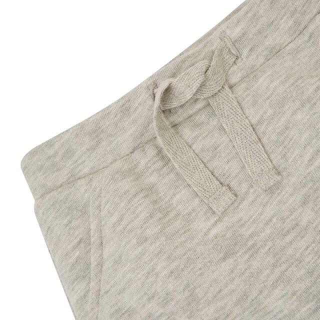 M&S Baby Cotton Rich Plain Joggers, 0-3 Years, Grey Marl thumbnail 3