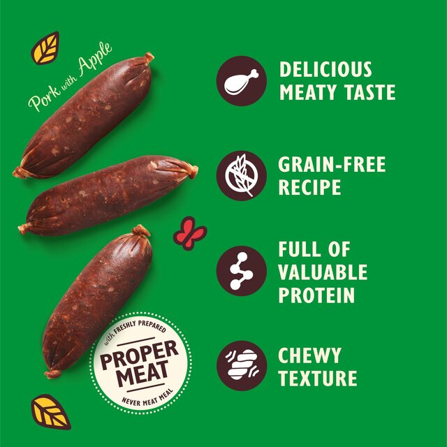 Lily's Kitchen Dog Meaty Treats Cracking Pork and Apple Sausages thumbnail 3