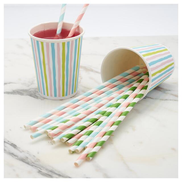Duni Bio Pastel Recyclable Paper Straws thumbnail 3