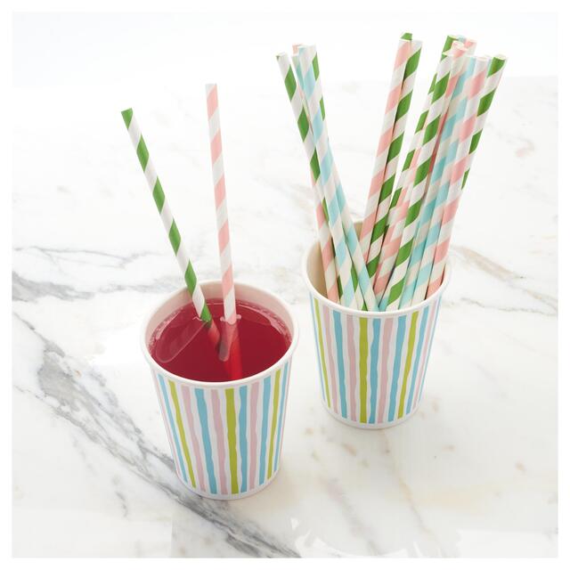 Duni Bio Pastel Recyclable Paper Straws thumbnail 4
