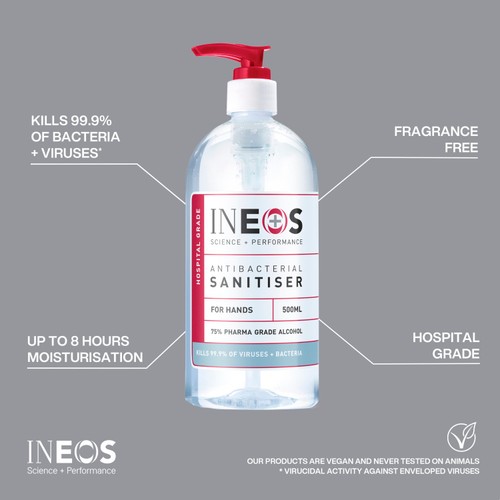 INEOS Anti Viral & Anti Bacterial Hand Sanitiser Gel thumbnail 2