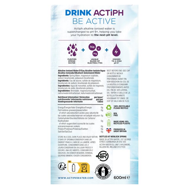 ACTIPH Alkaline Ionised Water thumbnail 4