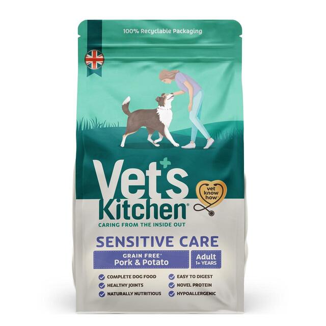 Vet's Kitchen Sensitive Care Grain Free Adult Dry Dog Food Pork & Potato